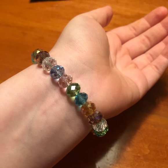Multicolored glass beads bracelet! - Picture 2 of 3